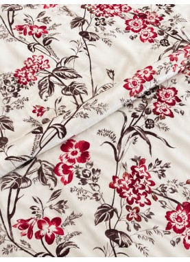 Satīna palags ar gumiju Soft NELLIE wine red