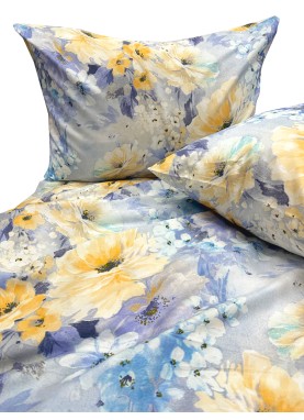 Satīna gultas veļas komplekts Soft KRISTINA yellow