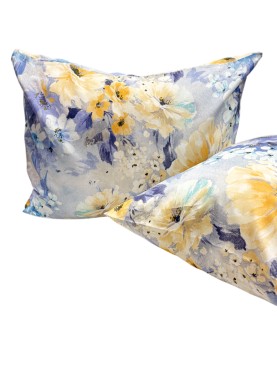 Satīna spilvendrāna Soft KRISTINA yellow