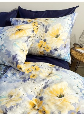 Satīna spilvendrāna Soft KRISTINA yellow