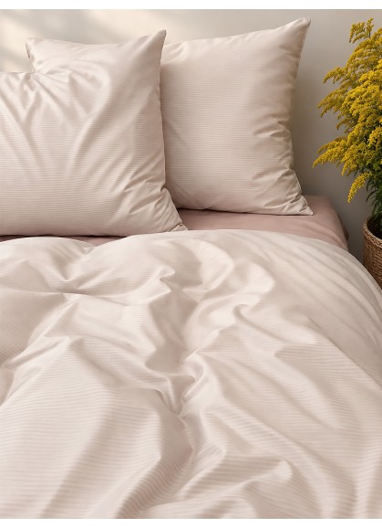 Vienkrāsains satīna segas pārvalks PREMIUM KLARA beige Vienkrāsains satīna segas pārvalks PREMIUM KLARA beige