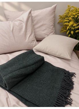 Vienkrāsains satīna segas pārvalks PREMIUM KLARA beige