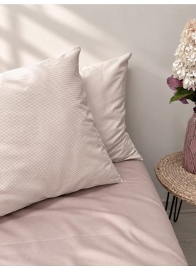 Vienkrāsaina satīna spilvendrāna PREMIUM KLARA beige
