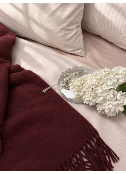 Vienkrāsains satīna gultas veļas komplekts PREMIUM KLARA beige Vienkrāsains satīna gultas veļas komplekts PREMIUM KLARA beige