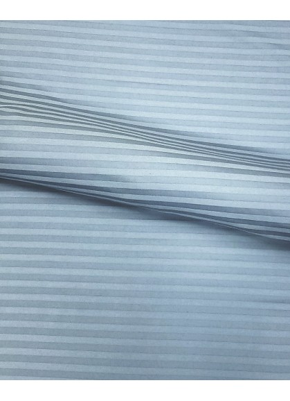 Satīna spilvendrāna STRIPE DUSTY BLUE