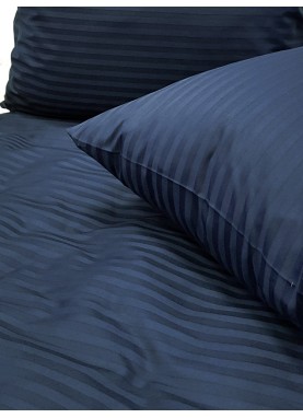 Satīna segas pārvalks STRIPE SATIN BLUE