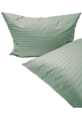 Satīna spilvendrāna STRIPE SATIN LIGHT GREEN