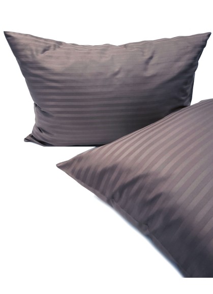 Satīna spilvendrāna STRIPE SATIN TITANIUM GREY