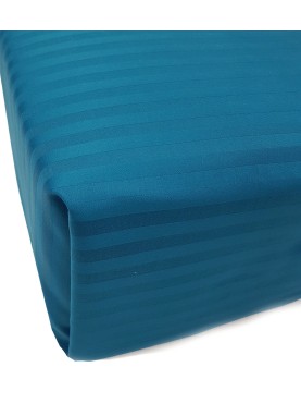 Satīna palags ar gumiju STRIPE SATIN LYONS BLUE