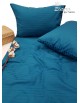 Satīna gultas veļas komplekts STRIPE SATIN LYONS BLUE