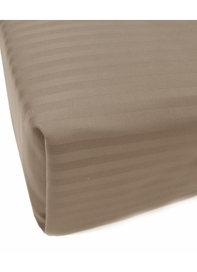 Satīna palags ar gumiju STRIPE SATIN TAUPE