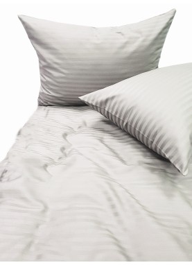 Satīna segas pārvalks STRIPE SATIN SILVER