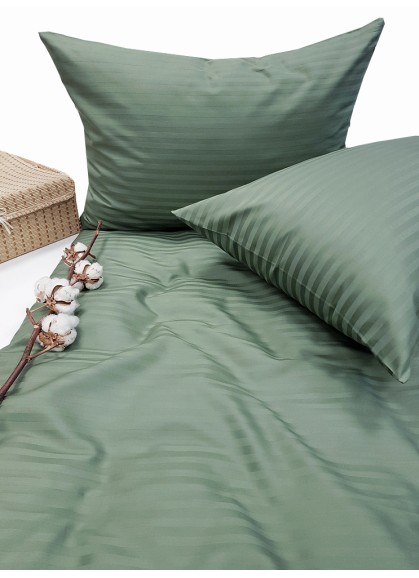 Satīna segas pārvalks STRIPE SATIN BLUE HAZE