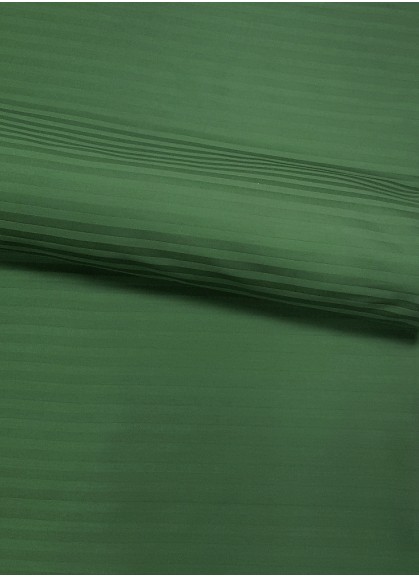 Satīna gultas veļas komplekts STRIPE SATIN PINE GREEN