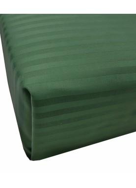Satīna palags ar gumiju STRIPE SATIN PINE GREEN