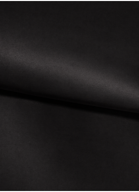 Vienkrāsains satīna palags ar gumiju Soft BLACK