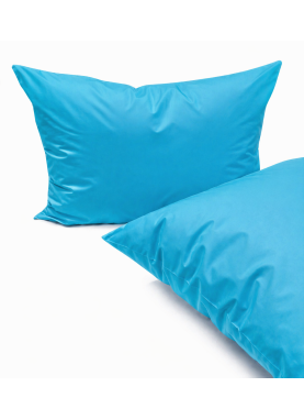 Vienkrāsaina satīna spilvendrāna Soft AQUA