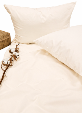 Vienkrāsaina satīna spilvendrāna Soft VANILLA