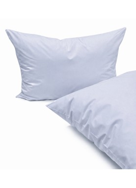 Vienkrāsaina satīna spilvendrāna Soft BLUE FOG