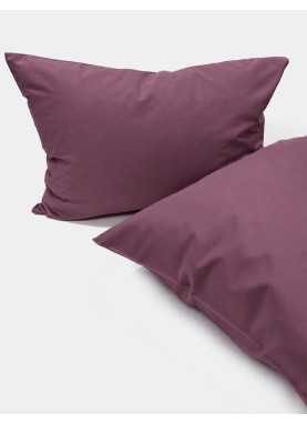 Vienkrāsaina satīna spilvendrāna Soft PLUM