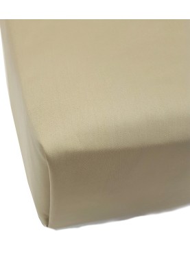 Vienkrāsains satīna palags ar gumiju PREMIUM OLIVE 