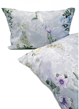 Kokvilnas spilvendrāna Daily FLORA l.blue