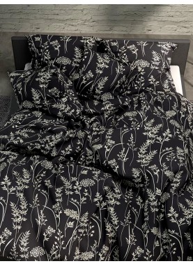 Kokvilnas palags 210x220 cm [2526 black]