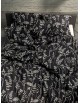 Kokvilnas gultas veļas komplekts 210x220/50x70 cm (2526 black)