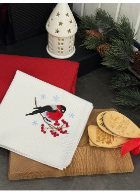 Vafeļu dvieļu komplekts ar izšuvumu [SVILPIS] 