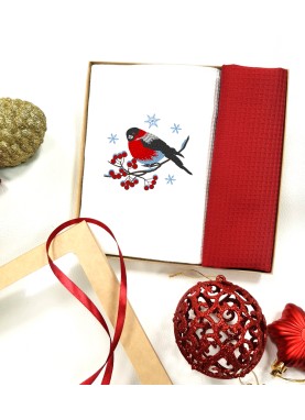 Vafeļu dvieļu komplekts ar izšuvumu [SVILPIS] 