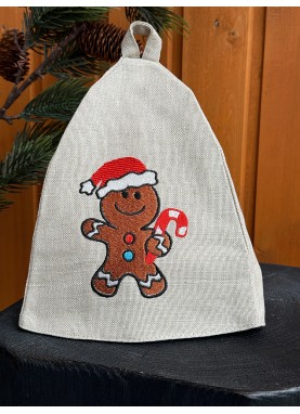 Lina pirts cepure Classik ar izšuvumu, Ziemassvētku dāvana | ZS97 Lina pirts cepure Classik ar izšuvumu, Ziemassvētku dāvana | ZS97