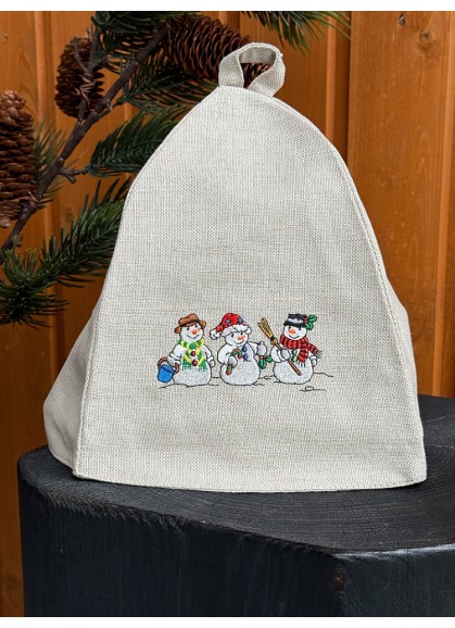 Lina pirts cepure Classik ar izšuvumu, Ziemassvētku dāvana | ZS1