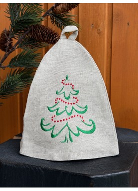 Lina pirts cepure Classik ar izšuvumu, Ziemassvētku dāvana | ZS91 Lina pirts cepure Classik ar izšuvumu, Ziemassvētku dāvana | ZS91