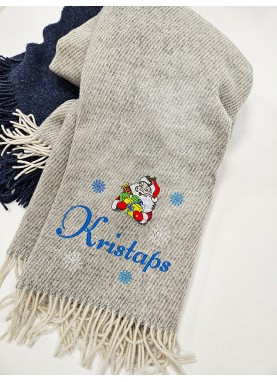 Ziemassvētku Izšuvums uz pleda SANTA KLAUSS [ZS73]