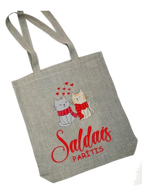 Lina šopperis ar Ziemassvētku izšuvumu – ideāla dāvana Ziemassvētkos | NG16 Lina šopperis ar Ziemassvētku izšuvumu – ideāla dāvana Ziemassvētkos | NG16