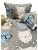 Gultas veļas komplekts 140x200 cm | 10-0617 grey