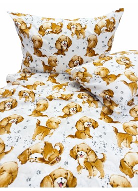 Bērnu gultas veļas komplekts GINGER PUPPY