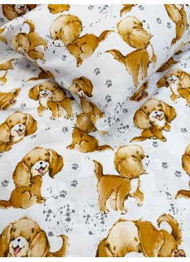 Bērnu kokvilnas palags GINGER PUPPY
