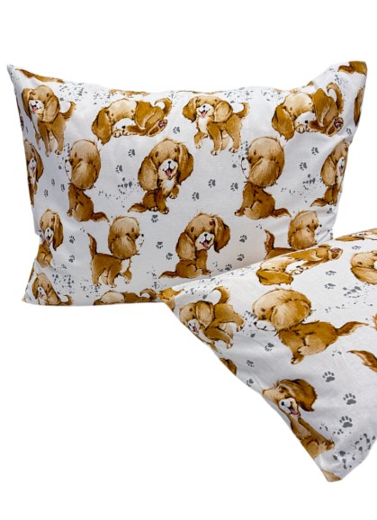 Bērnu kokvilnas spilvendrāna GINGER PUPPY