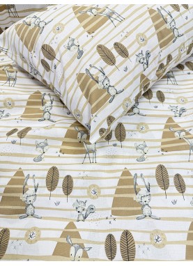 Bērnu kokvilnas segas pārvalks MAGIC FOREST