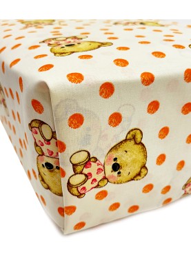 Bērnu kokvilnas palags ar gumiju BABY BEAR