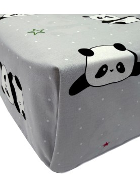 Bērnu kokvilnas palags ar gumiju Daily PANDA