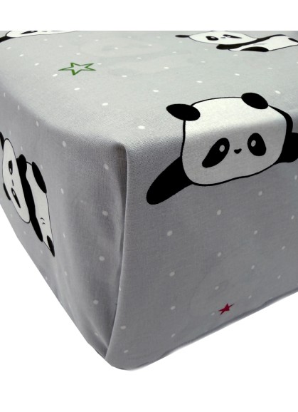 Bērnu kokvilnas palags ar gumiju Daily PANDA Bērnu kokvilnas palags ar gumiju Daily PANDA