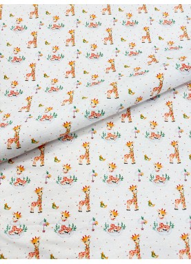 Flaneļa autiņš 90х100 cm GIRAFFE