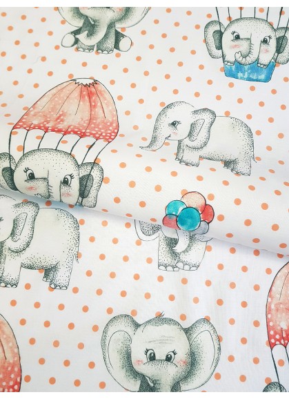 Bērnu gultas veļas komplekts ELEPHANTS