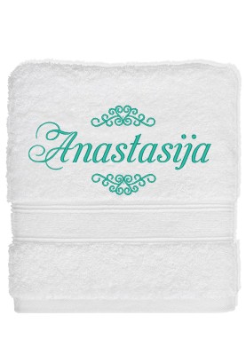 Izšuvums uz dvieļa RAKSTI, monogramma [MON10]