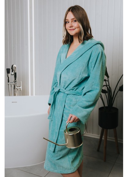 Bambusa halāts ar kapuci GRAND mint