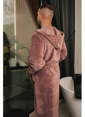 Bambusa halāts ar kapuci GRAND soft brown