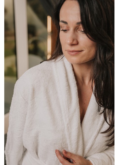 Bambusa auduma halāts ROYAL BAMBOO white