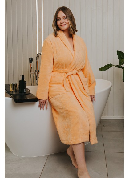 Frotē peldmētelis SOLO coral